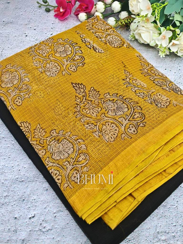 Black with yellow border