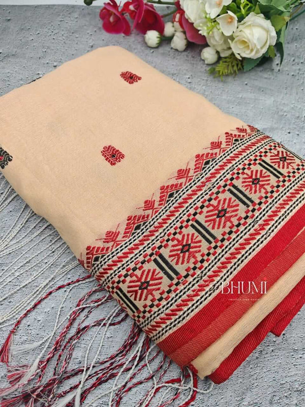 Peach - Assam Khadi