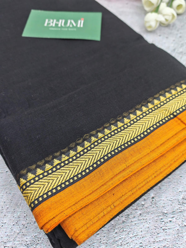 Black with mustard yellow border