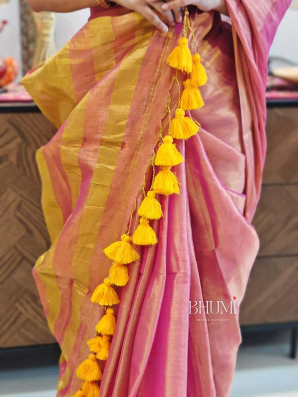 Tissue - Pink with yellow