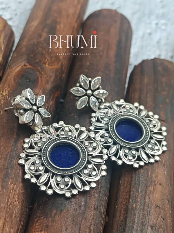 Blue Stone Floral Hanging