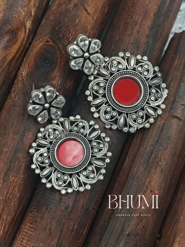 Red Stone Floral Hanging