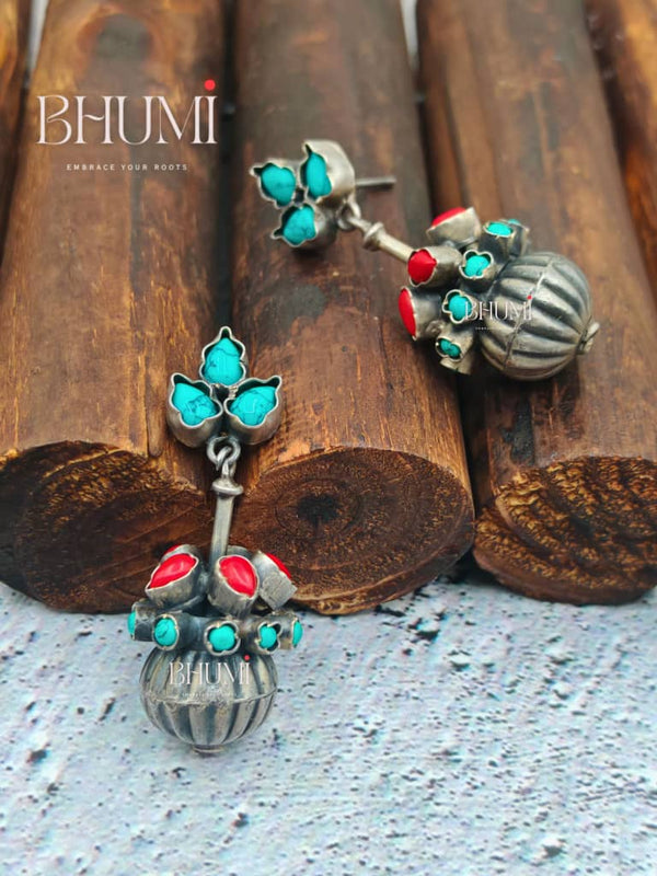 Tibetian styled turqoise dangs